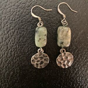 Sterling silver and stone earrings